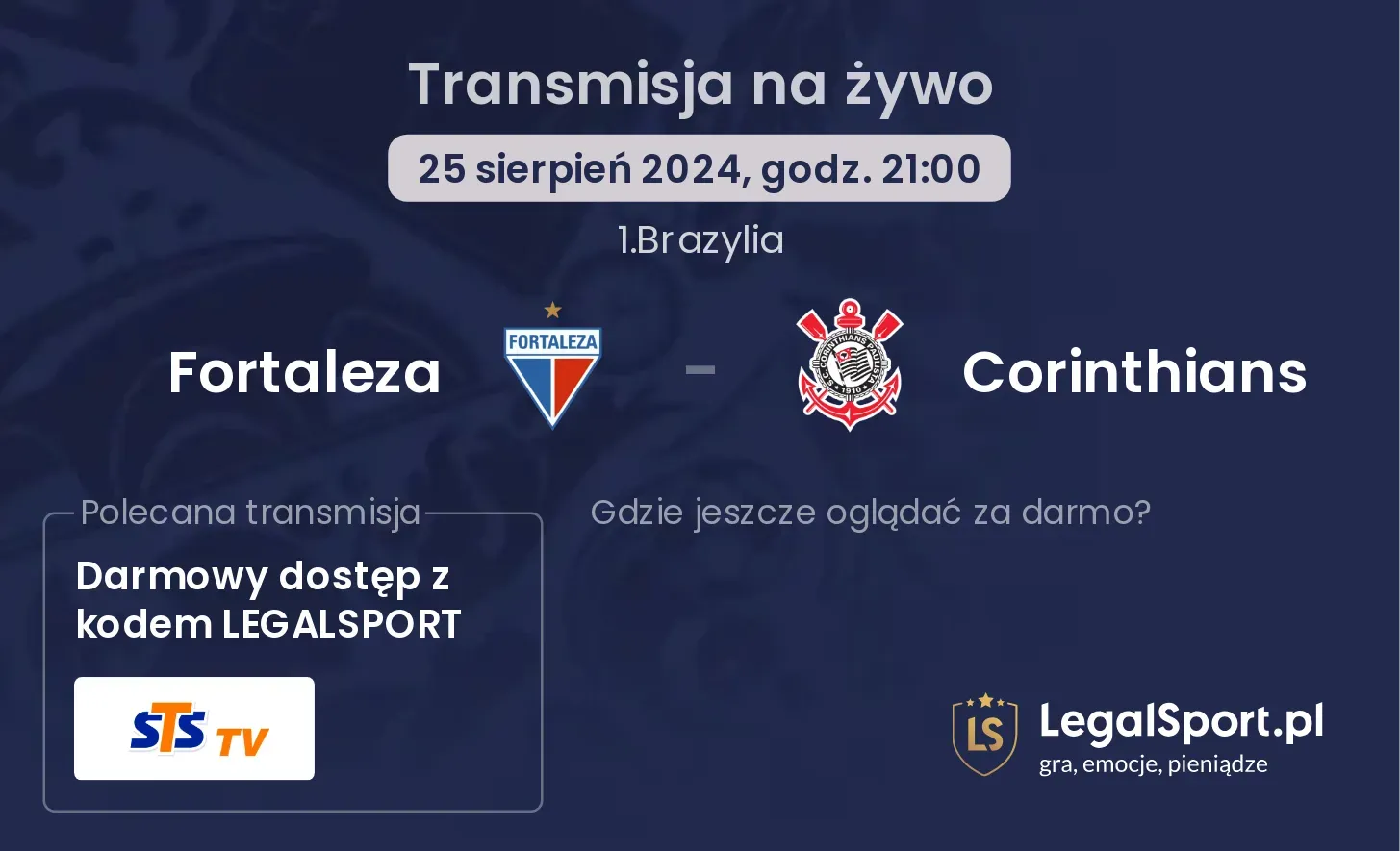 Fortaleza - Corinthians transmisja na żywo