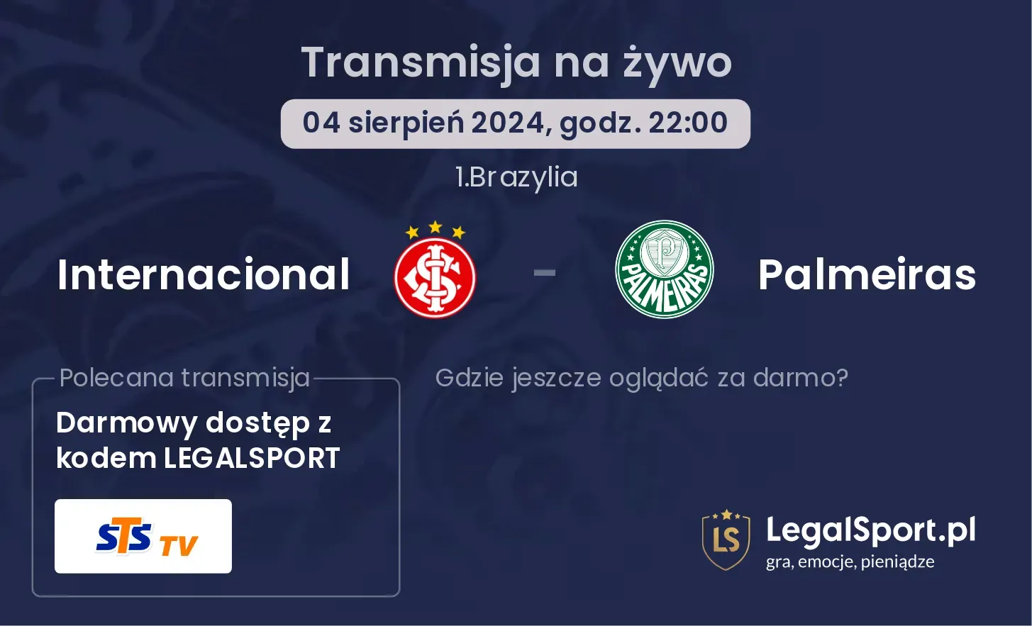 Internacional - Palmeiras transmisja na żywo