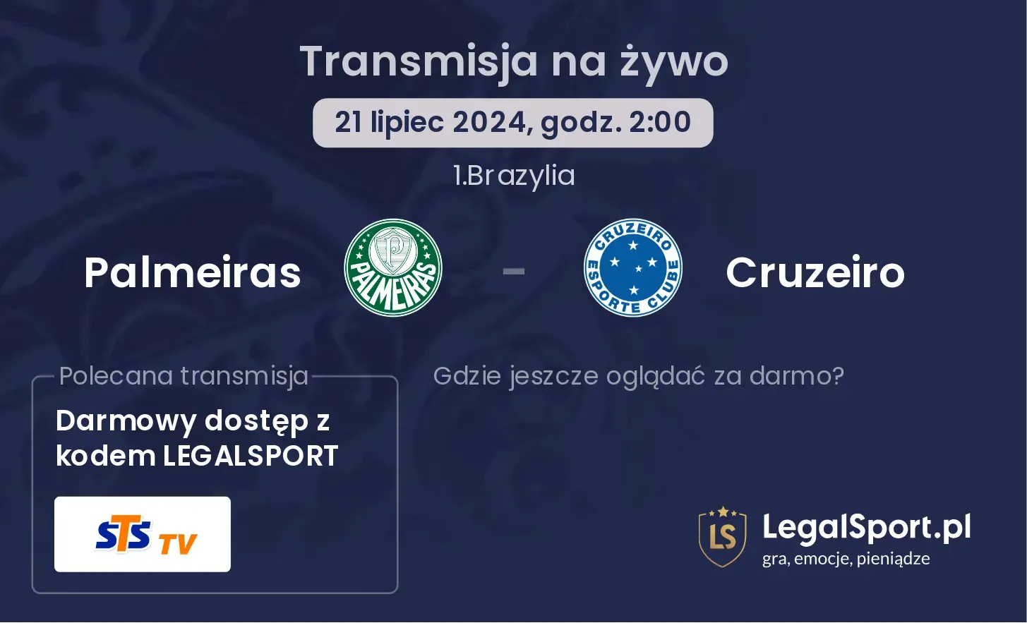 Palmeiras - Cruzeiro transmisja na żywo