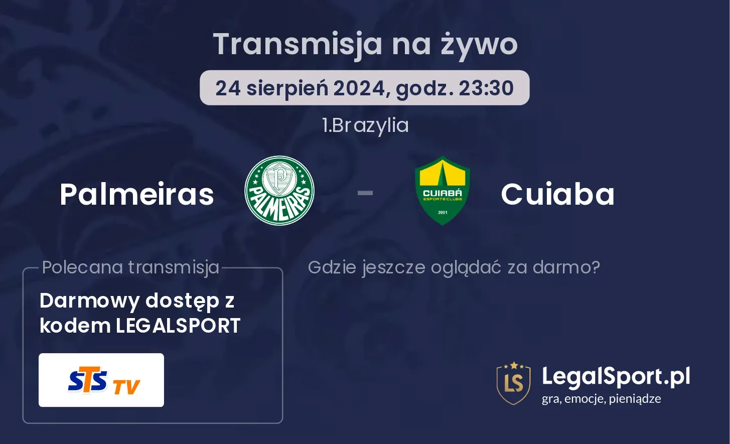 Palmeiras - Cuiaba transmisja na żywo