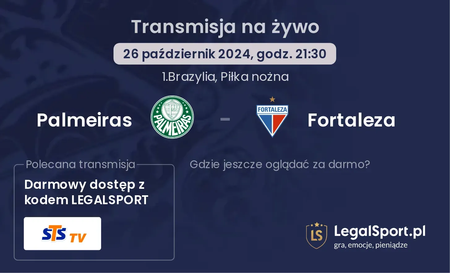 Palmeiras - Fortaleza transmisja na żywo