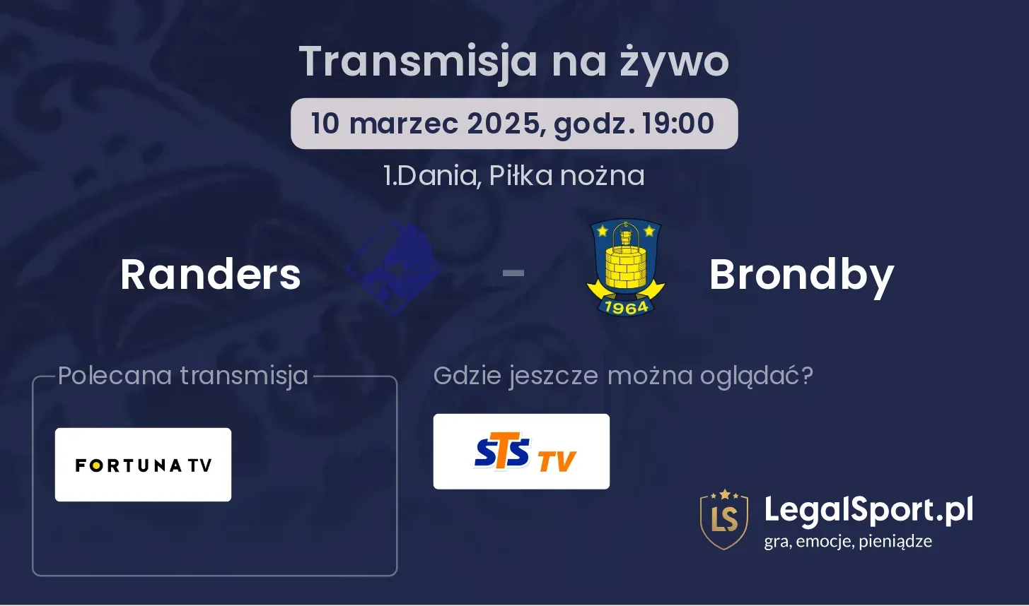 Randers - Brondby gdzie oglądać?