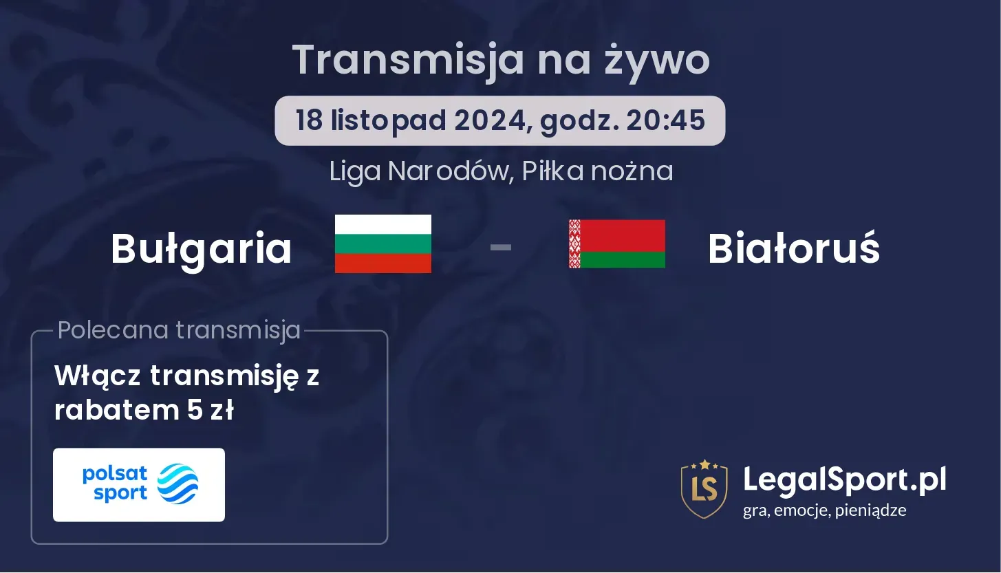 Bułgaria - Białoruś gdzie oglądać? 18.11, godz. 20:45