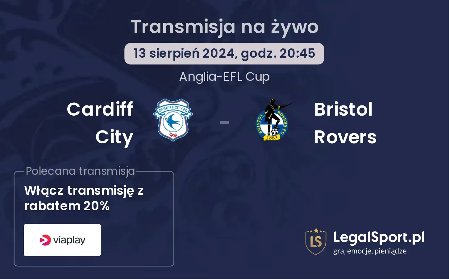 Cardiff City - Bristol Rovers transmisja na żywo