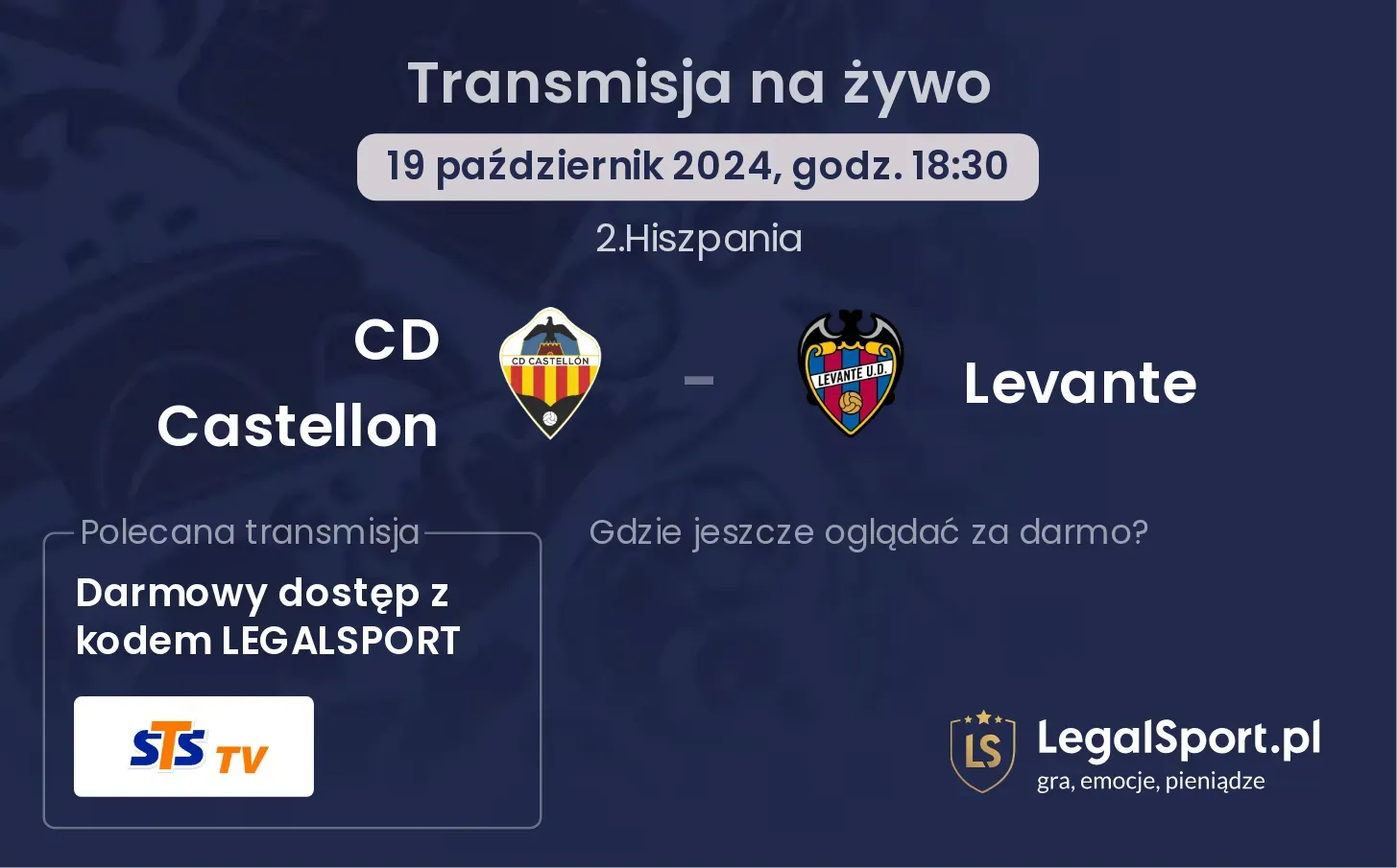 CD Castellon - Levante transmisja na żywo