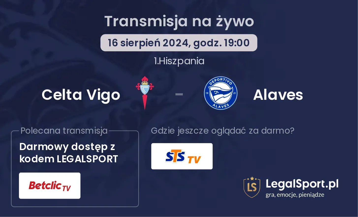 Celta Vigo - Alaves transmisja na żywo