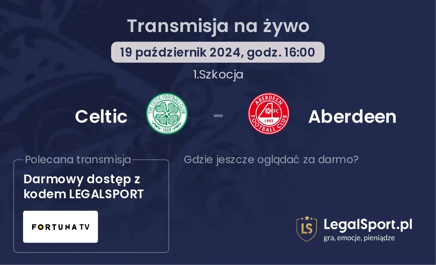 Celtic - Aberdeen transmisja na żywo