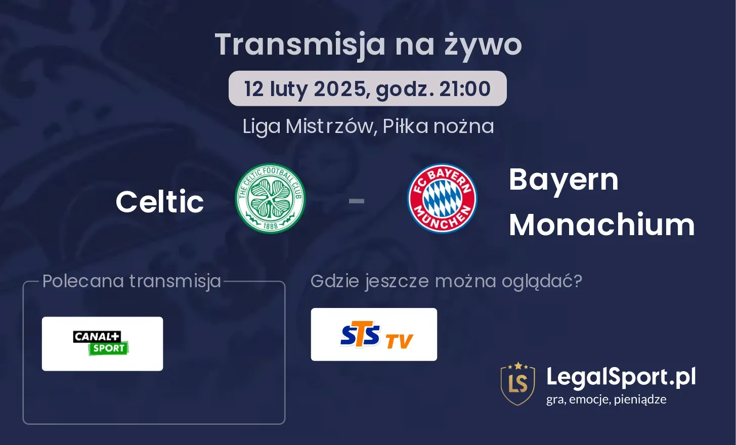 Celtic - Bayern Monachium transmisja na żywo