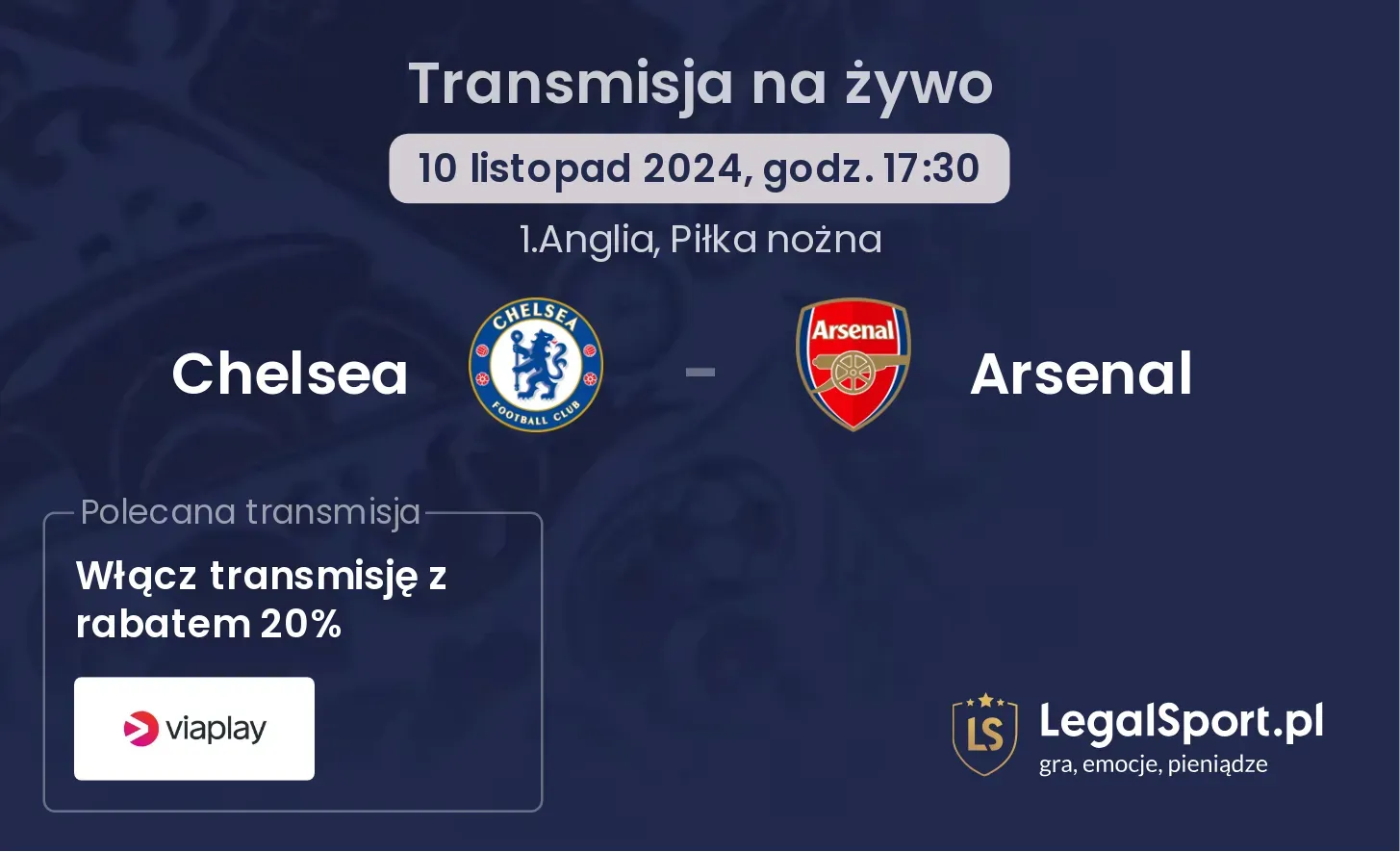 Chelsea - Arsenal transmisja na żywo