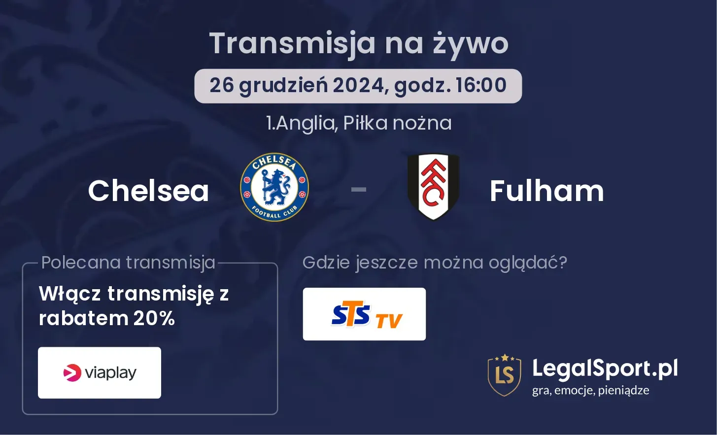 Chelsea - Fulham transmisja na żywo