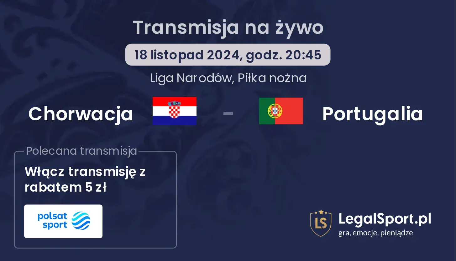 Chorwacja - Portugalia transmisja na żywo