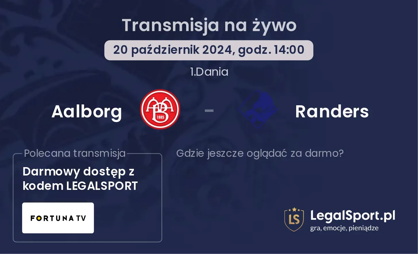 Aalborg - Randers transmisja na żywo