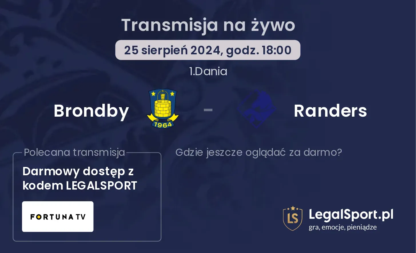 Brondby - Randers transmisja na żywo