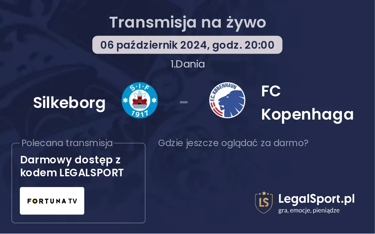 Silkeborg - FC Kopenhaga transmisja na żywo