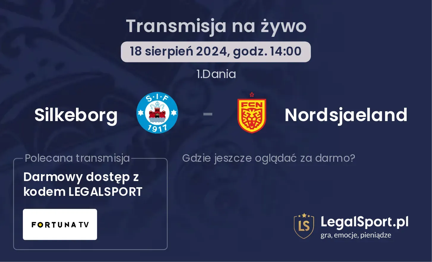 Silkeborg - Nordsjaeland transmisja na żywo