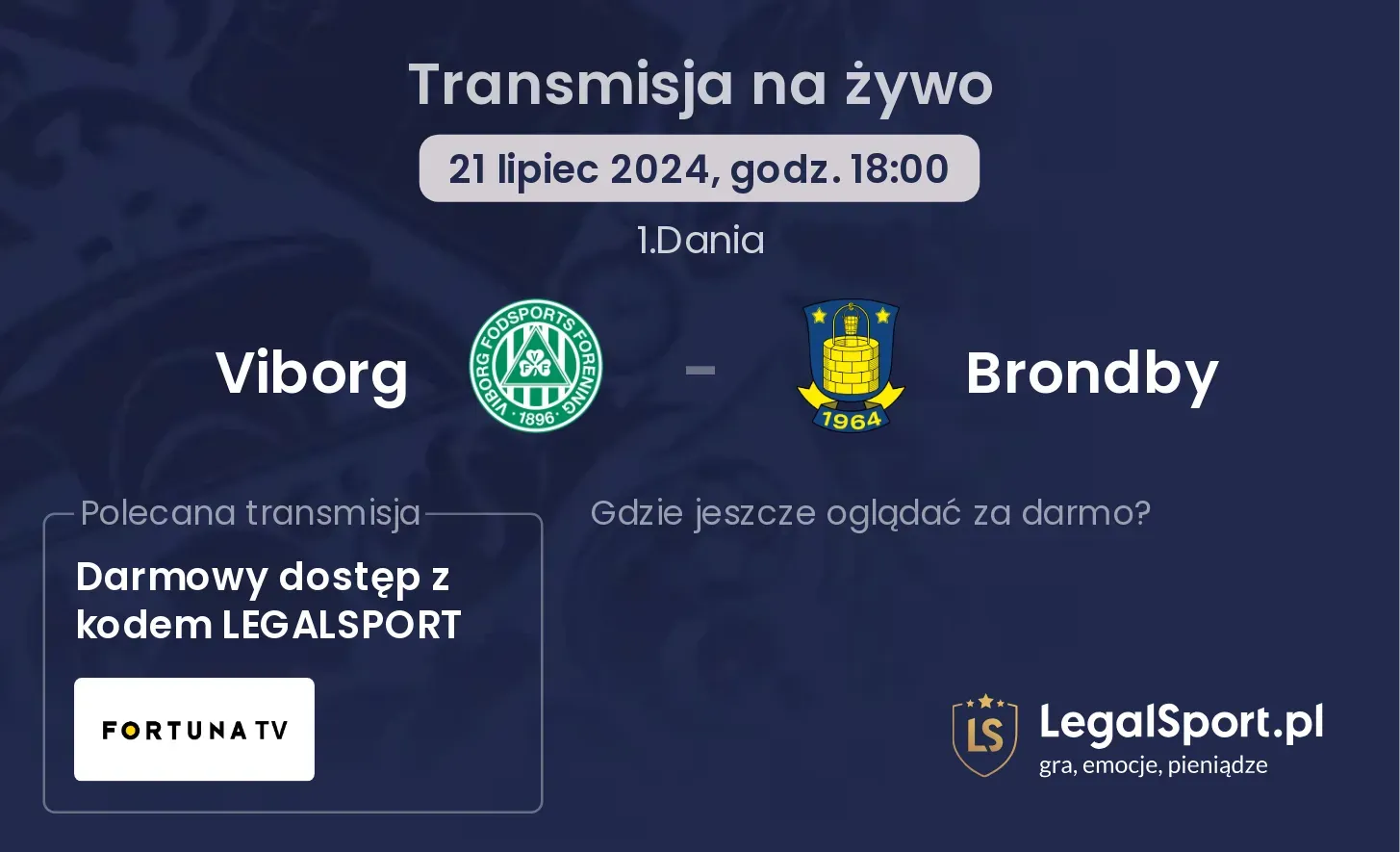 Viborg - Brondby transmisja na żywo