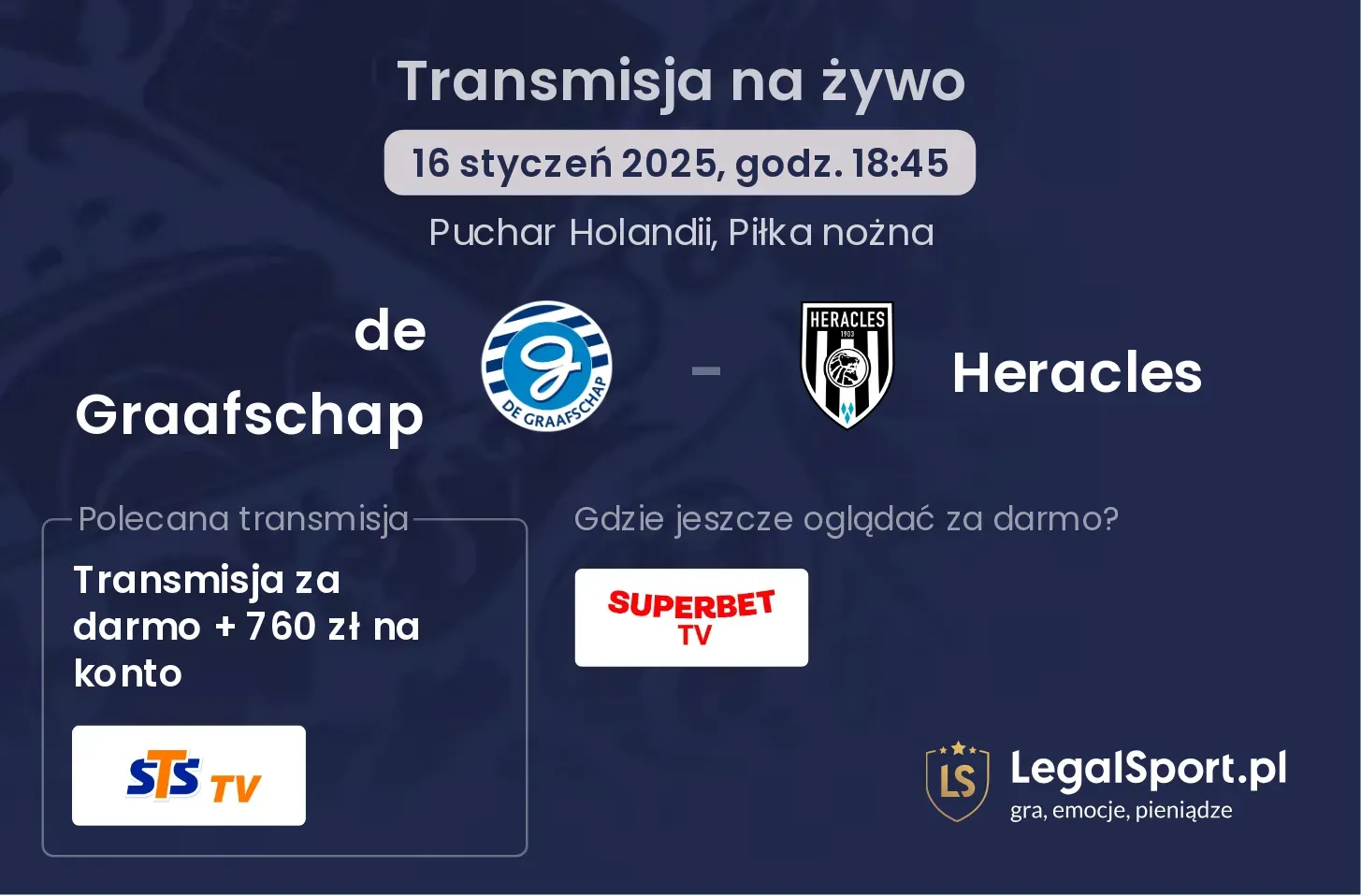 de Graafschap - Heracles transmisja na żywo