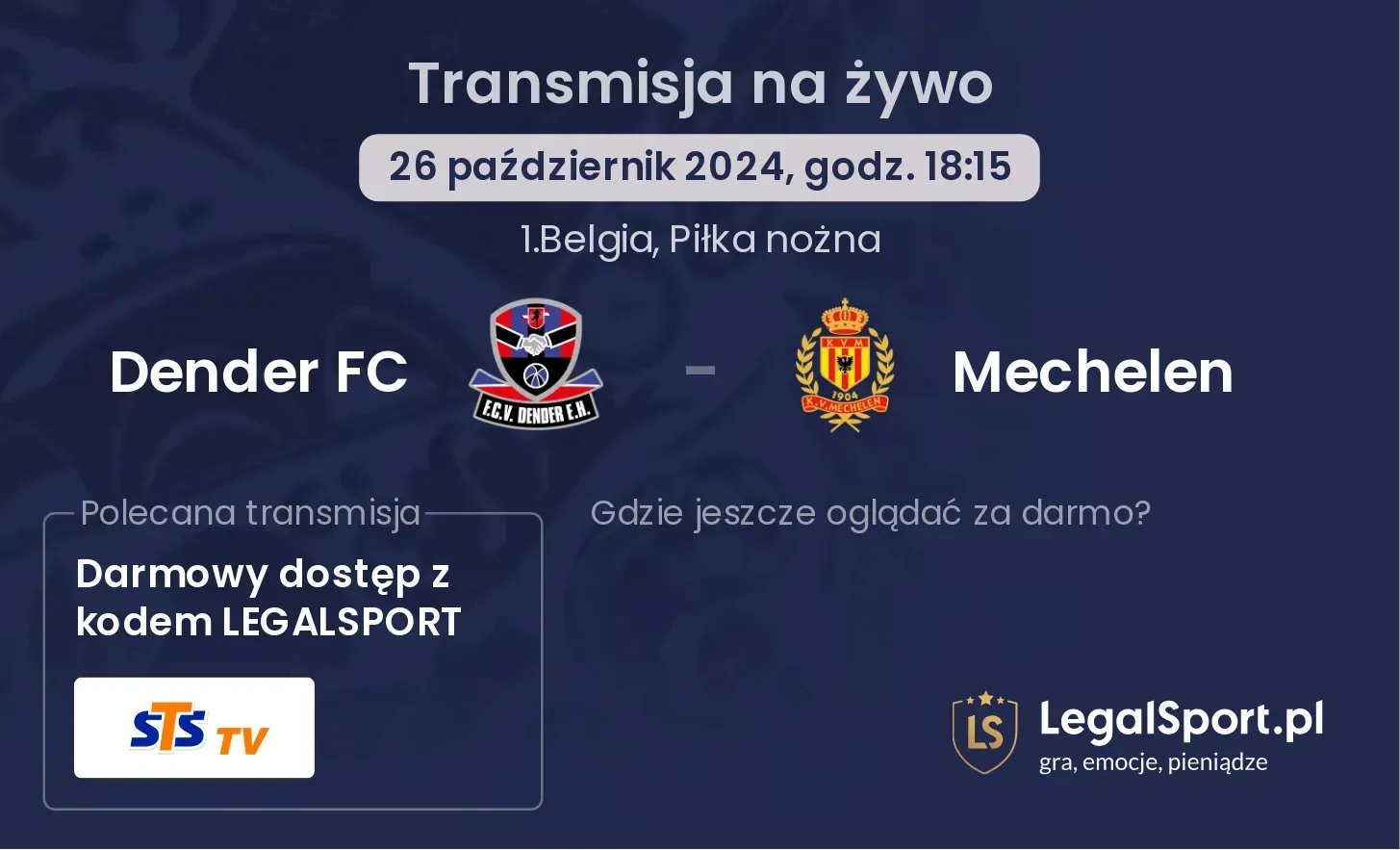 Dender FC - Mechelen transmisja na żywo