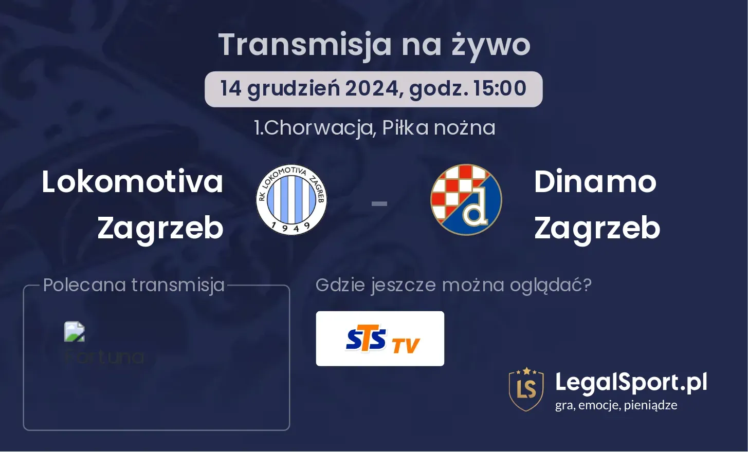 Lokomotiva Zagrzeb - Dinamo Zagrzeb gdzie oglądać?