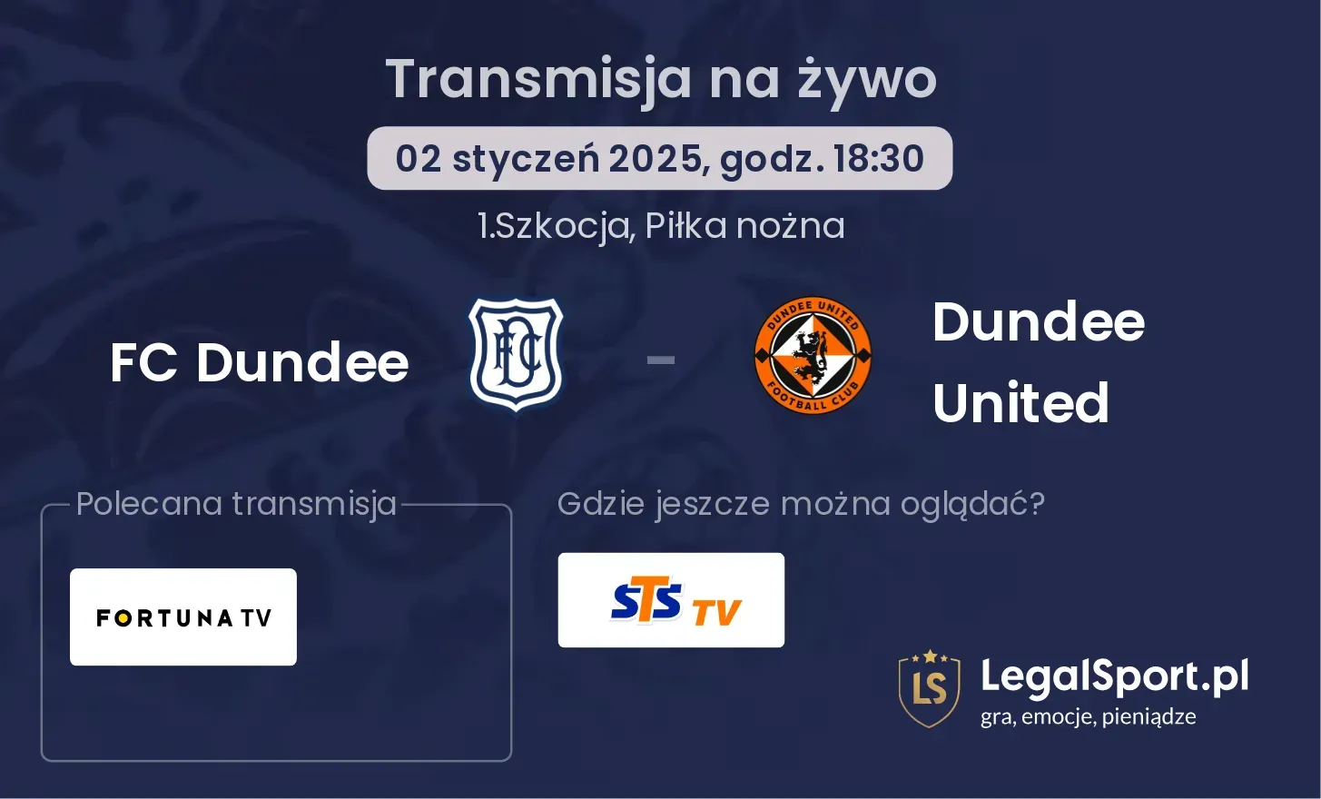 FC Dundee - Dundee United gdzie oglądać?