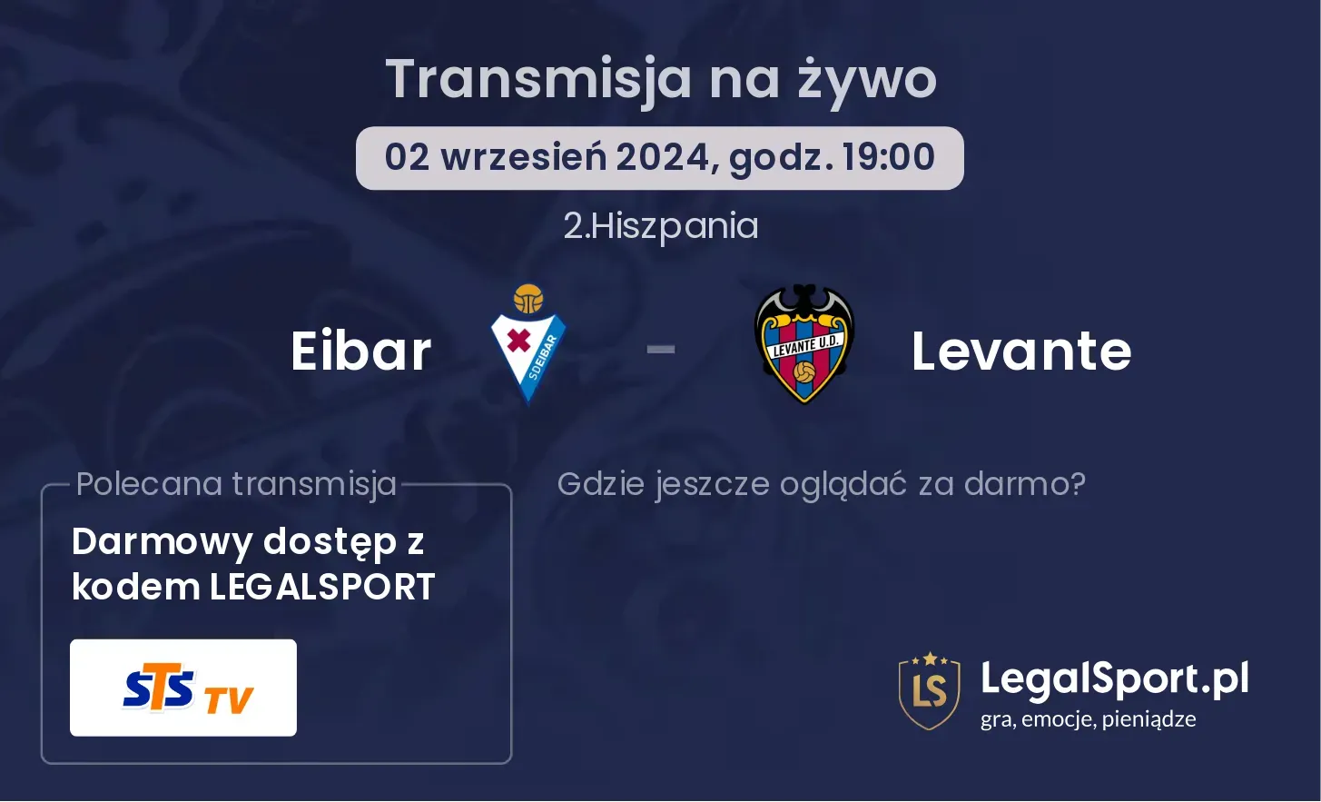 Eibar - Levante transmisja na żywo