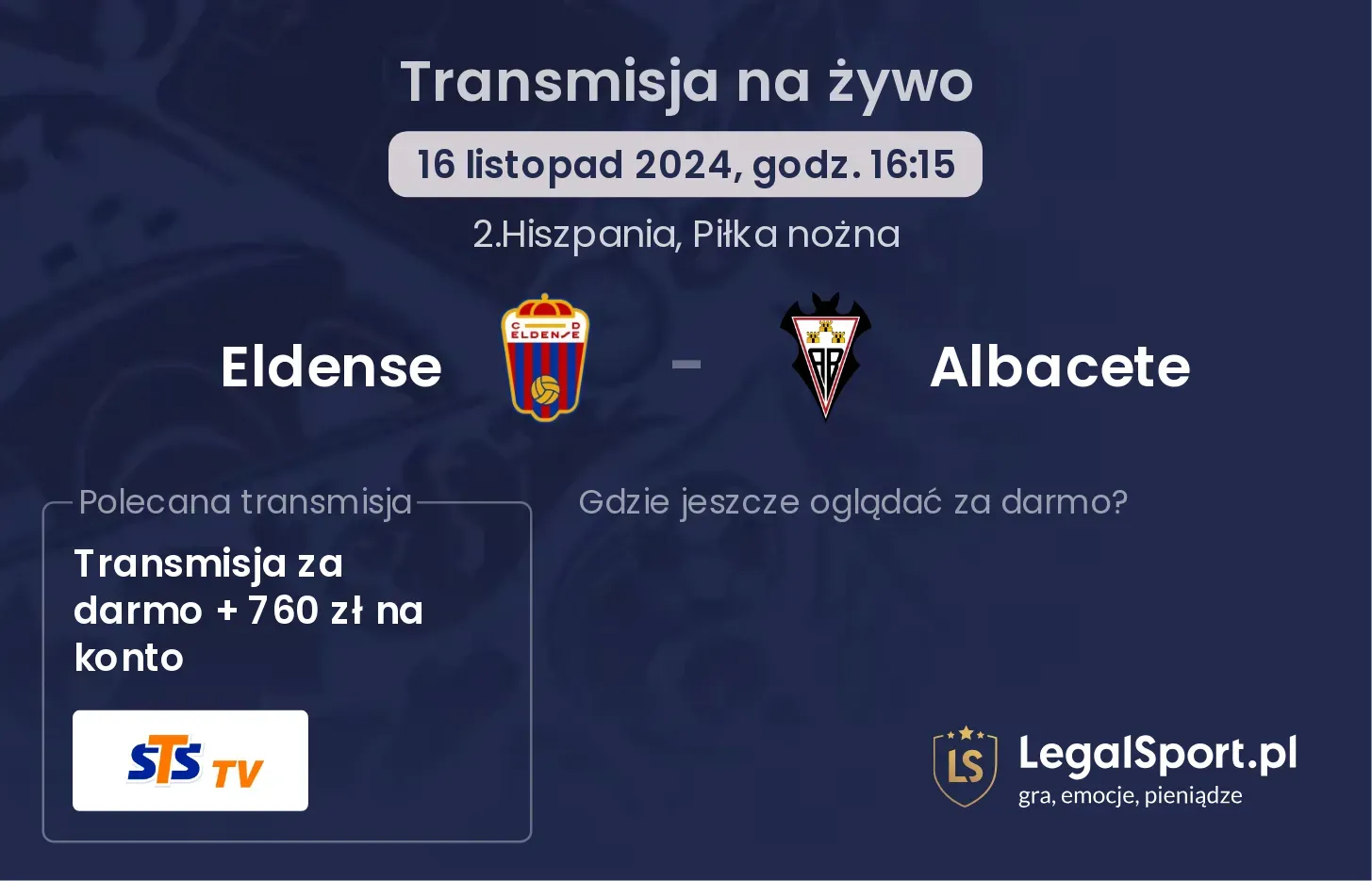 Eldense - Albacete transmisja na żywo