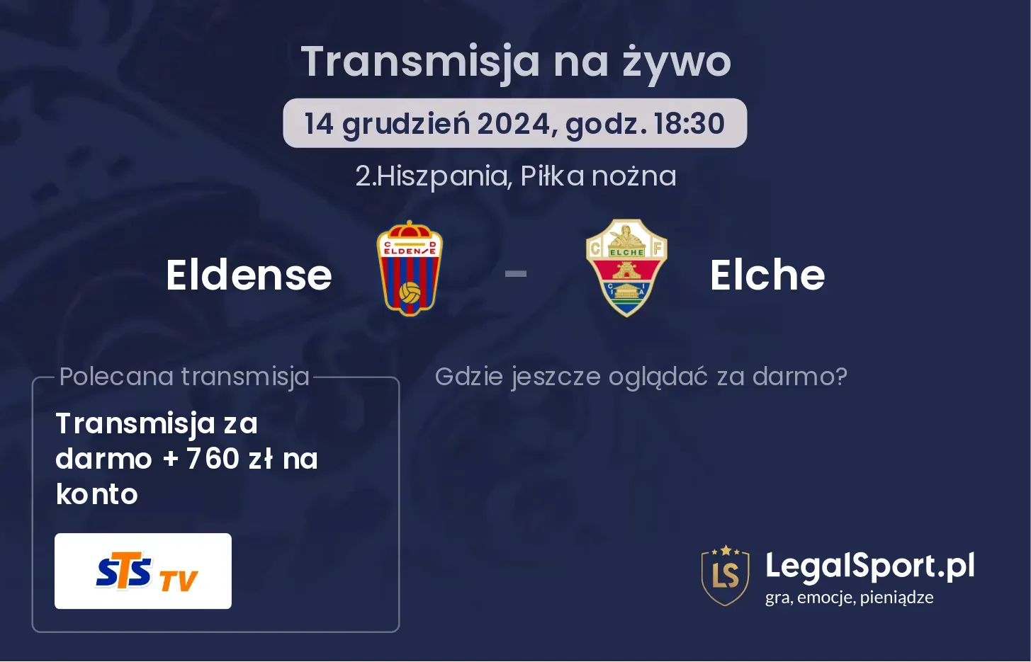 Eldense - Elche transmisja na żywo