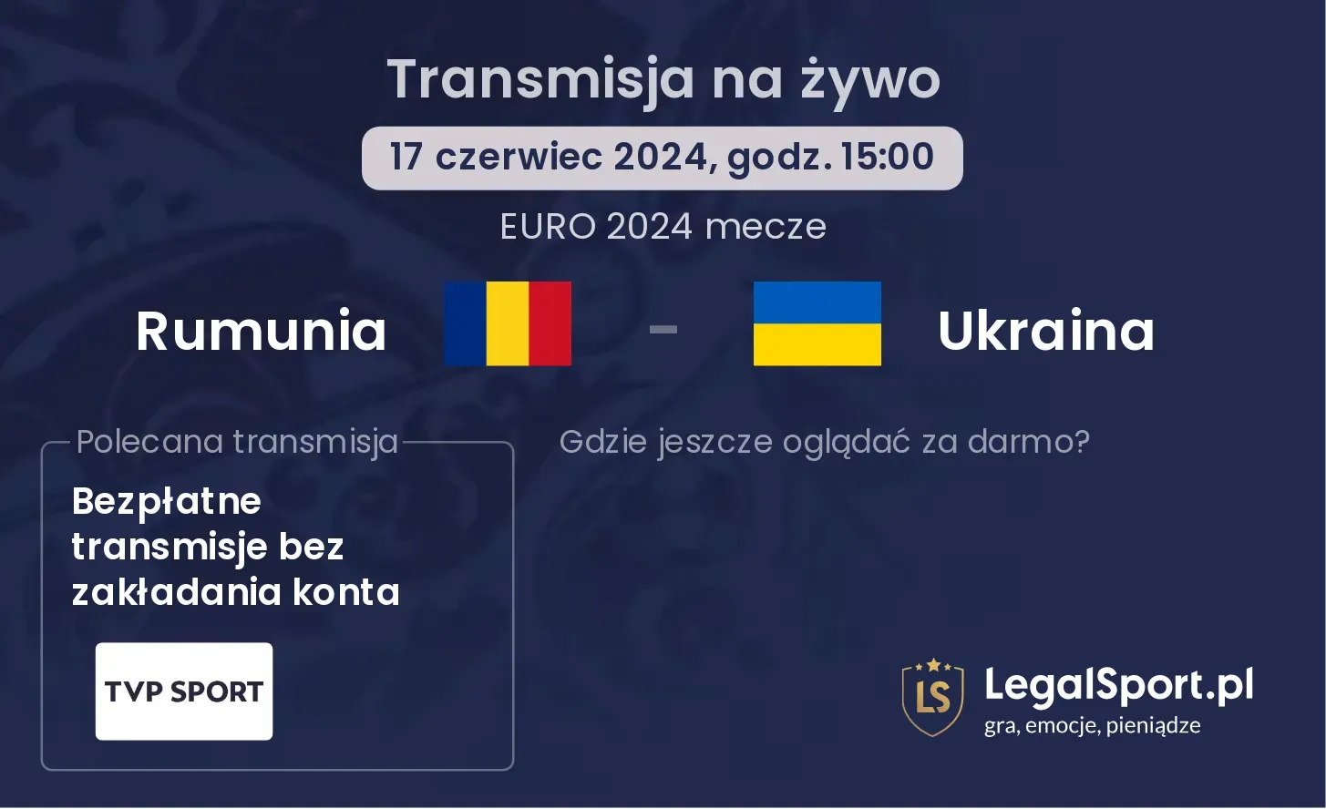 Rumunia - Ukraina transmisja na żywo