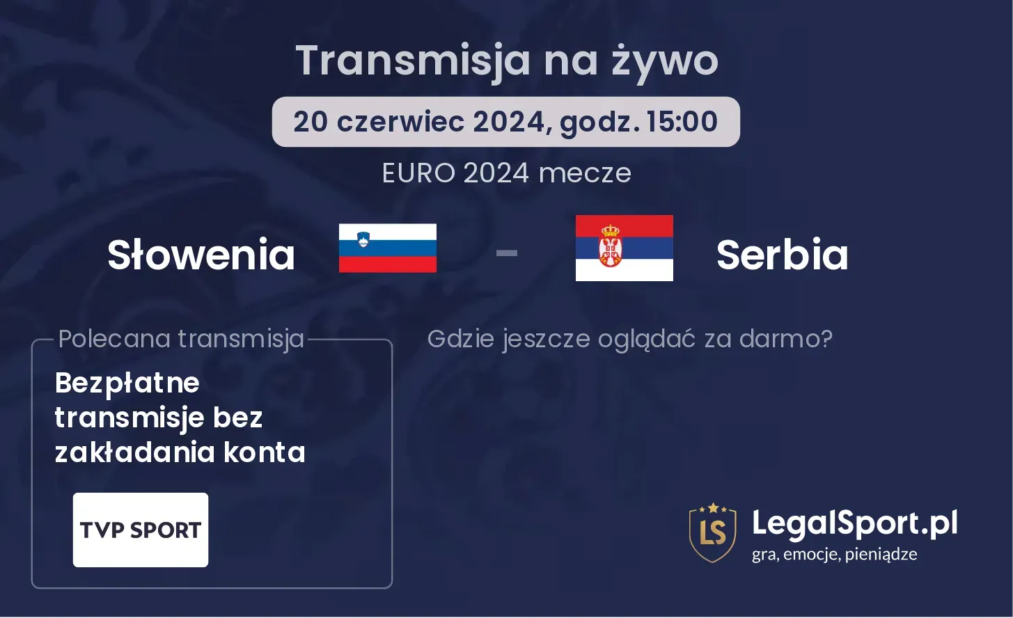 Słowenia - Serbia transmisja na żywo