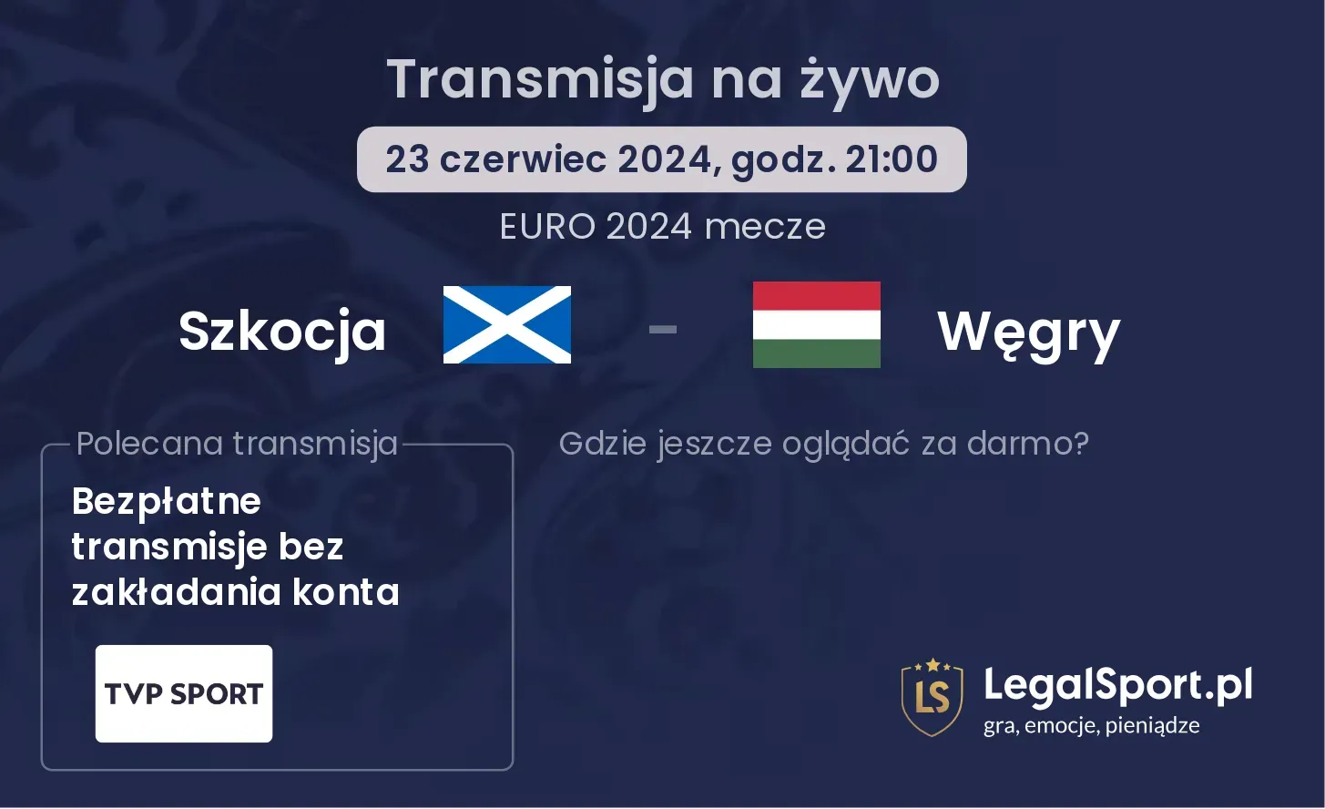 Szkocja - Węgry transmisja na żywo