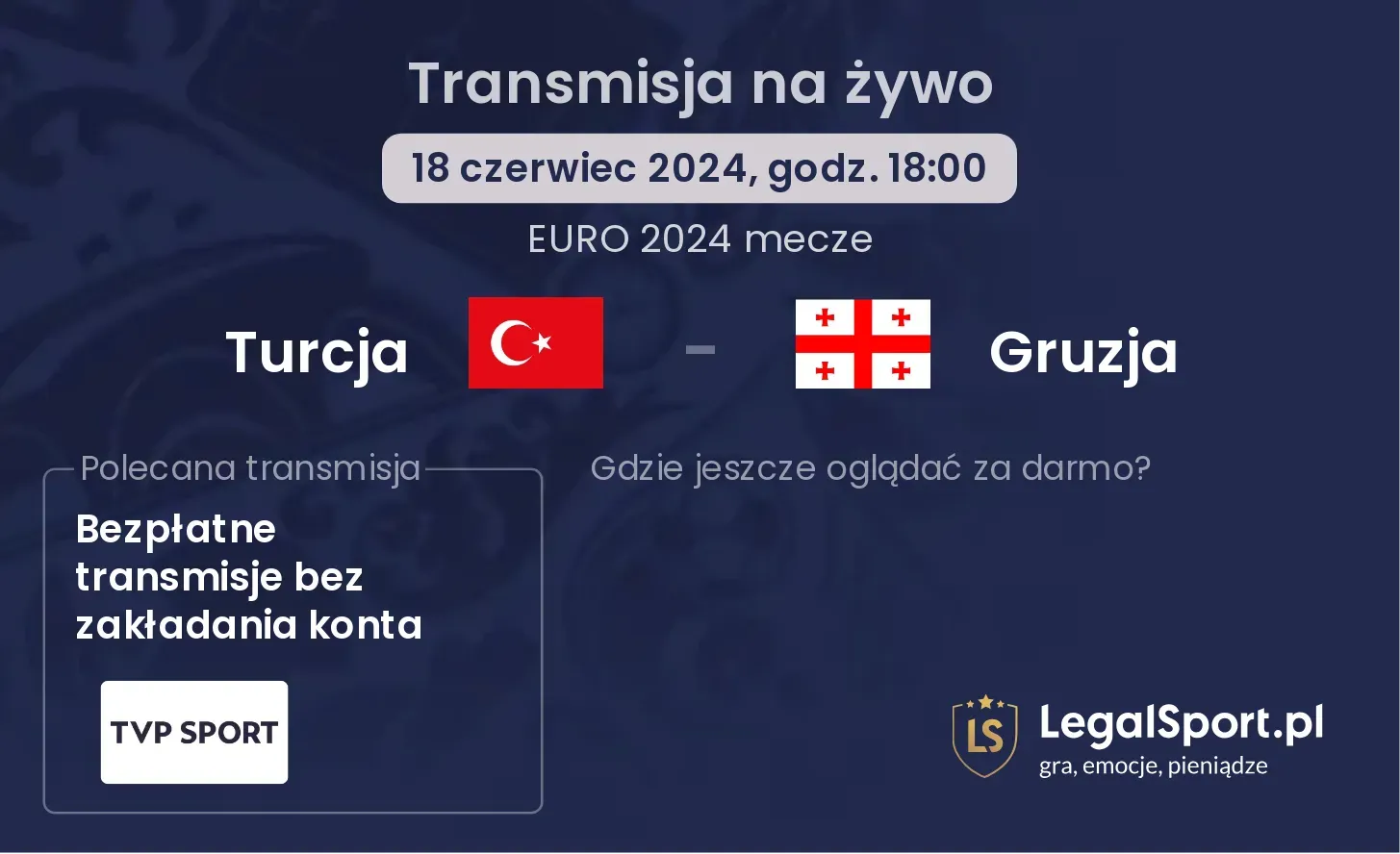 Turcja - Gruzja transmisja na żywo