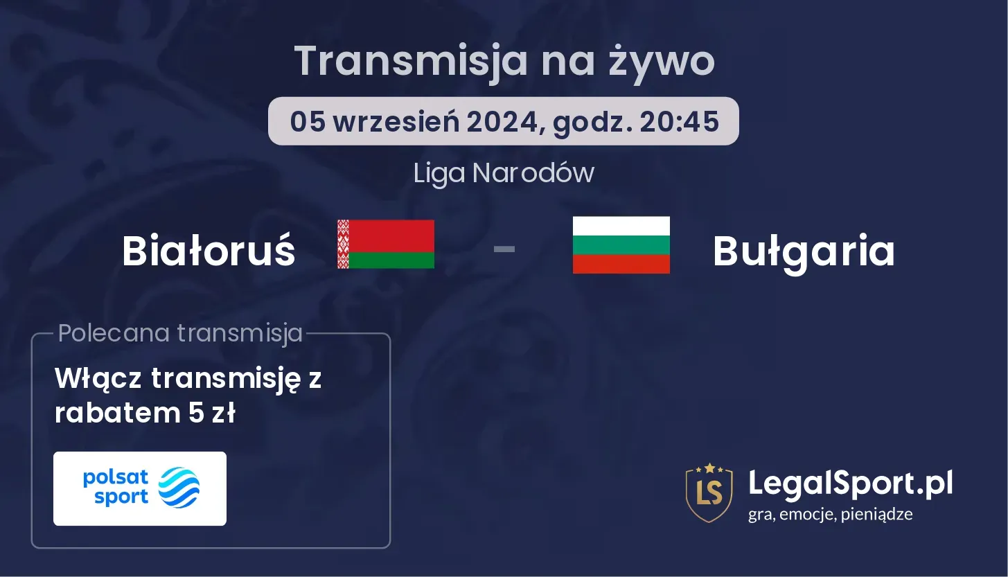 Białoruś - Bułgaria transmisja na żywo