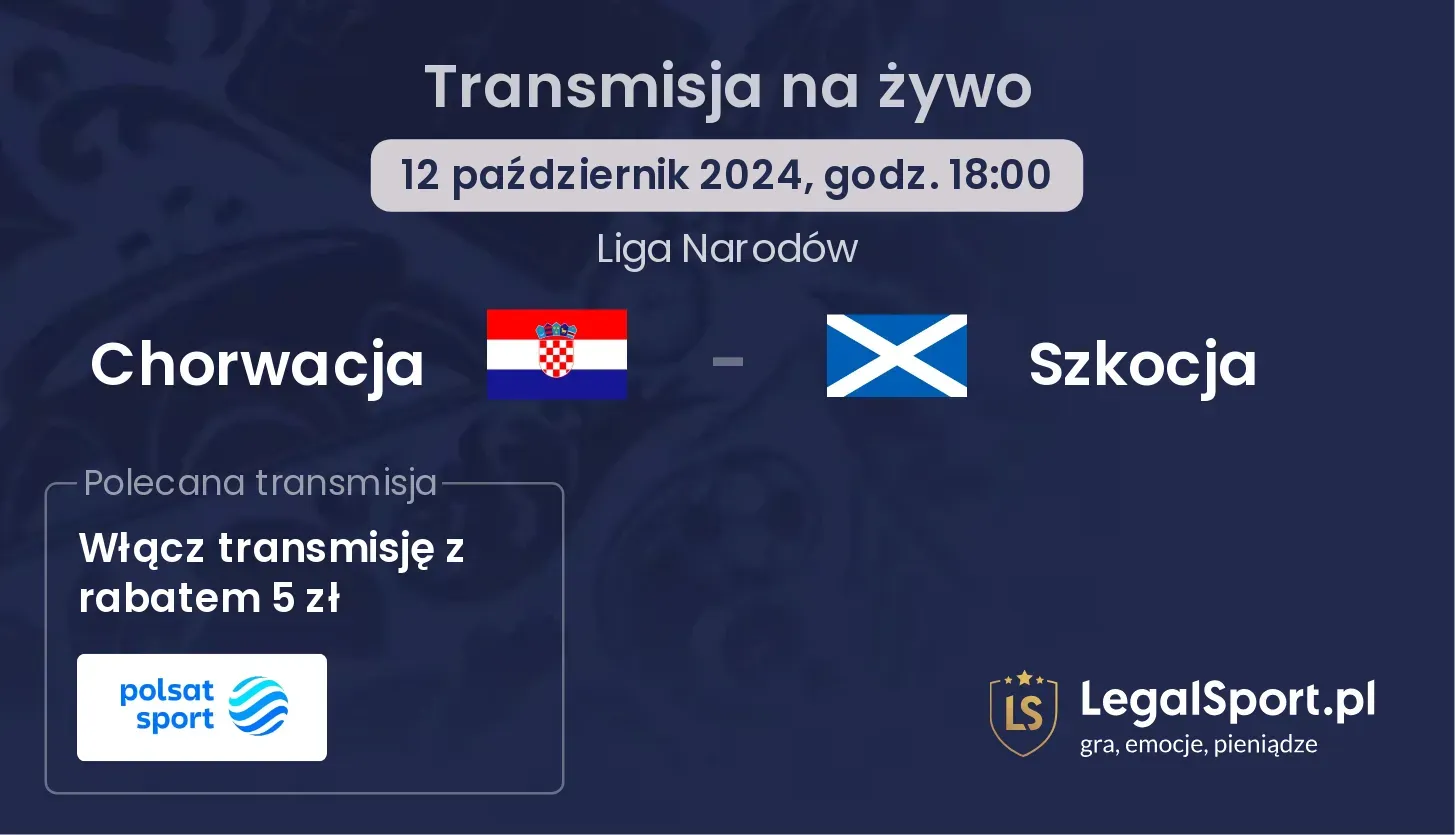 Chorwacja - Szkocja transmisja na żywo