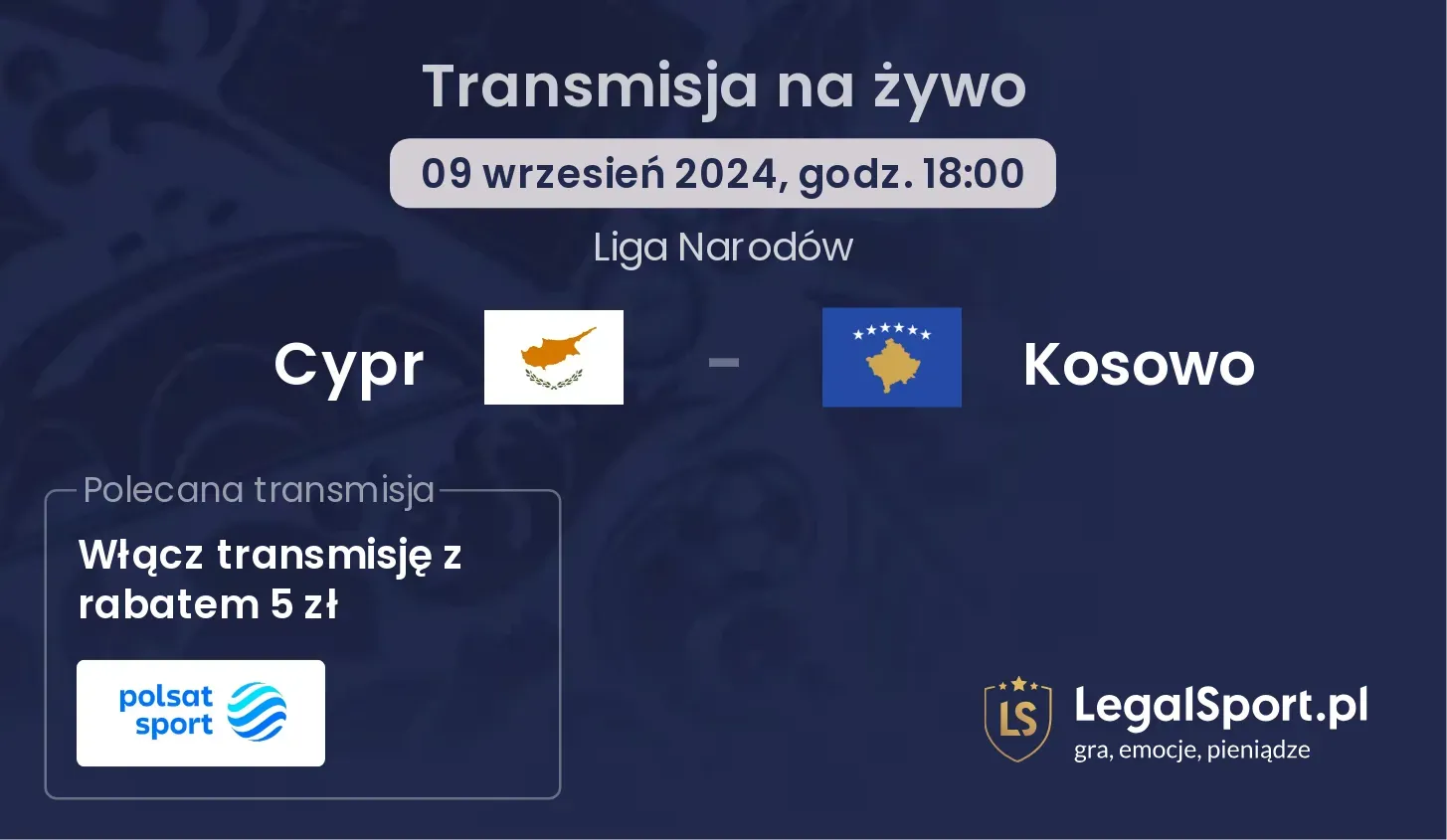 Cypr - Kosowo transmisja na żywo