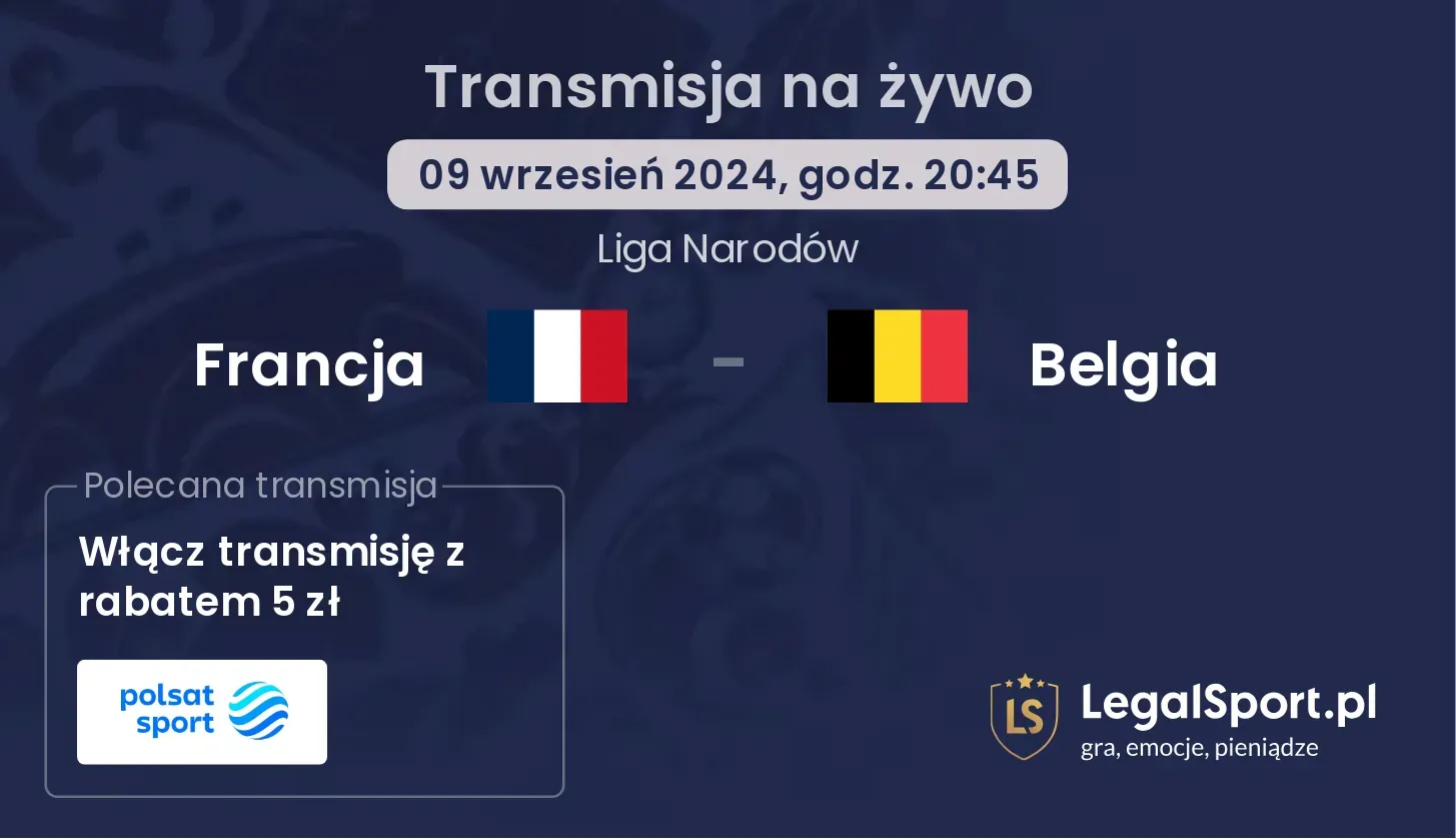 Francja - Belgia transmisja na żywo