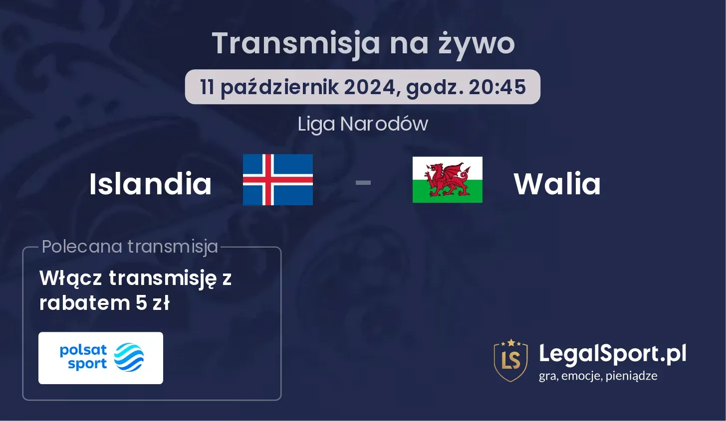 Islandia - Walia transmisja na żywo