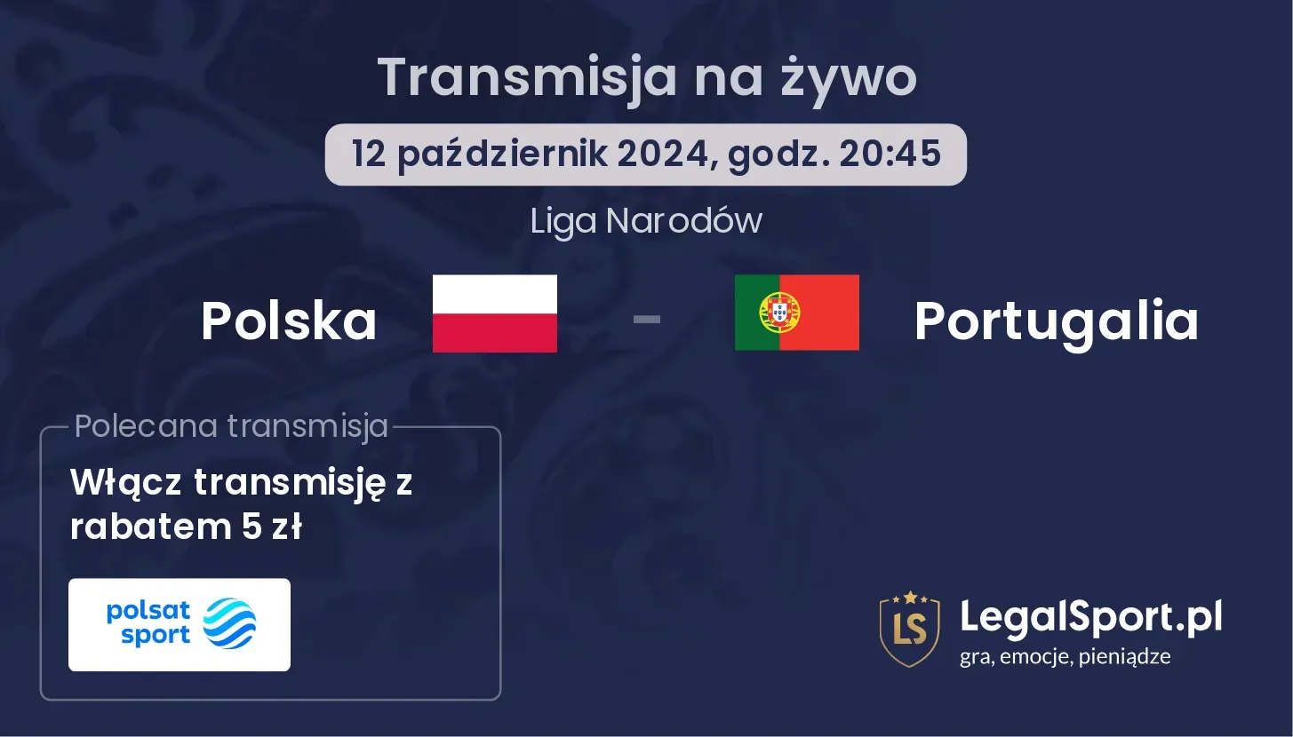 Polska - Portugalia transmisja na żywo