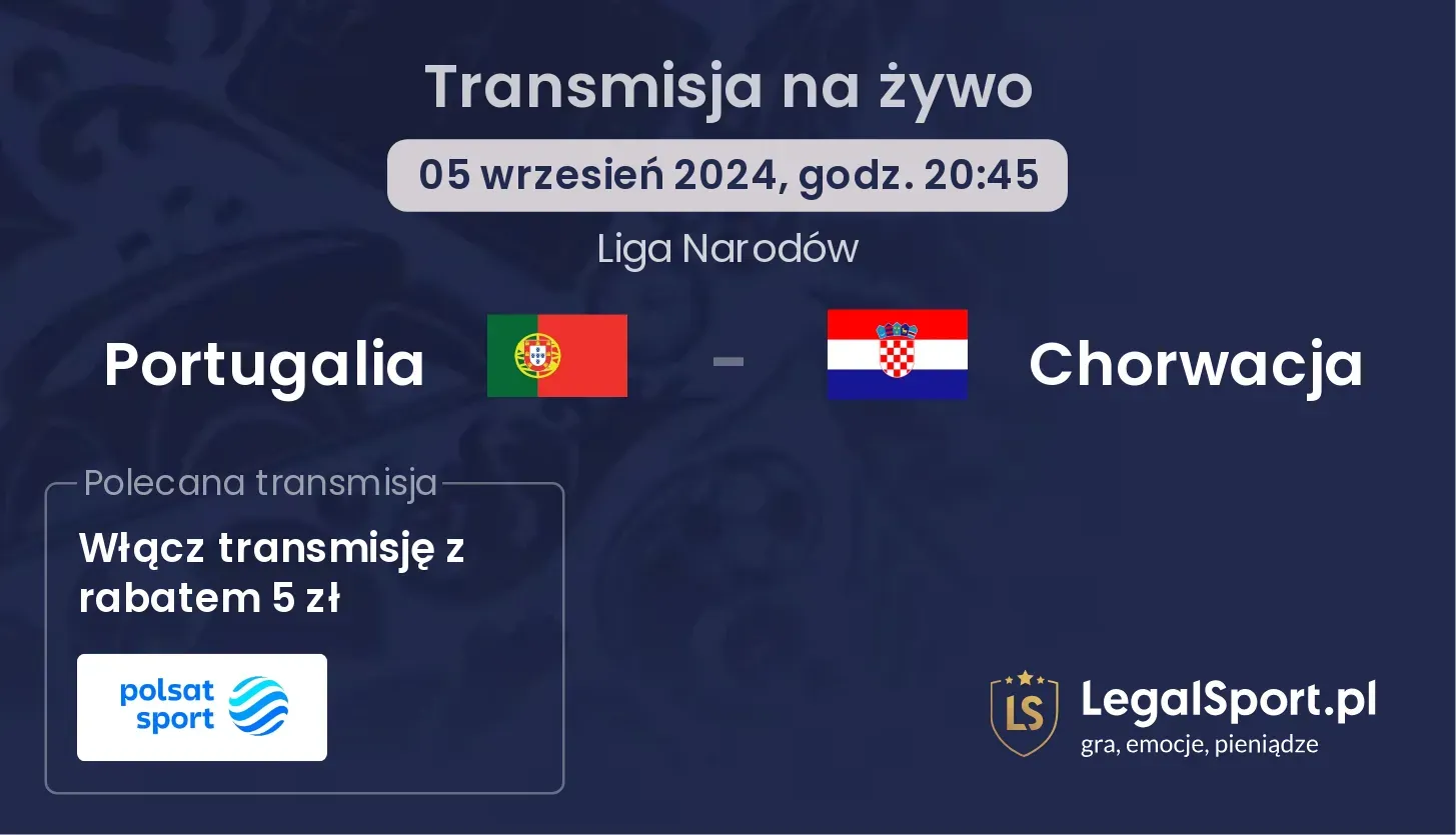 Portugalia - Chorwacja transmisja na żywo