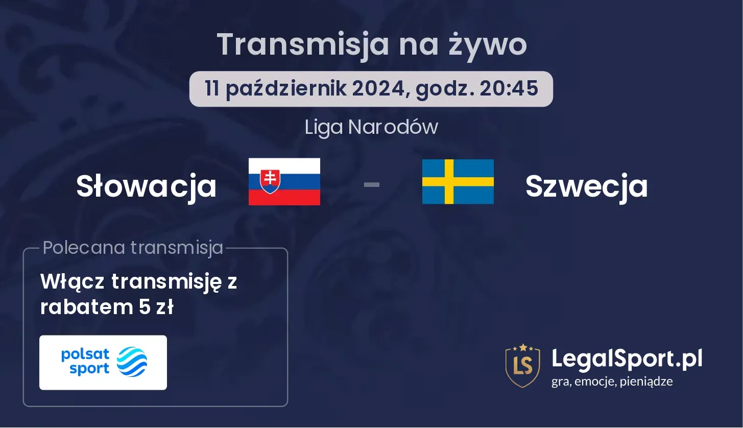 Słowacja - Szwecja transmisja na żywo