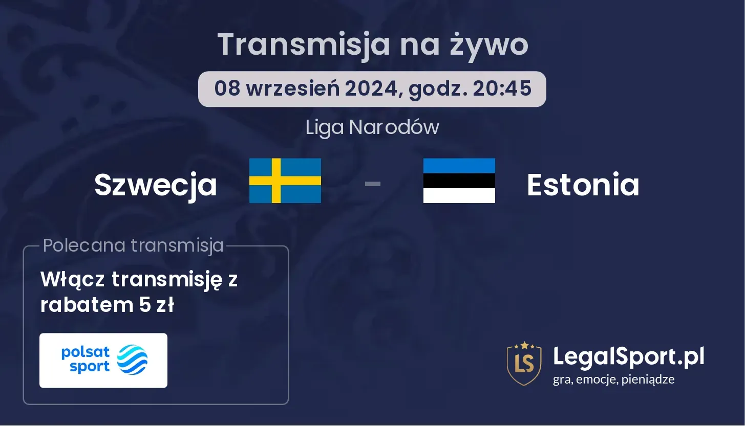 Szwecja - Estonia transmisja na żywo