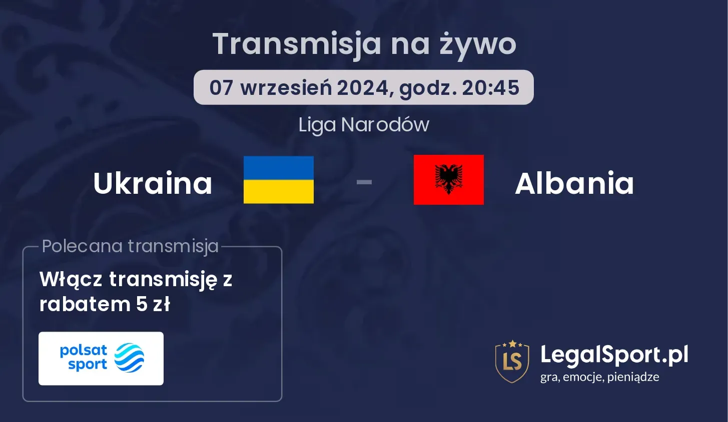 Ukraina - Albania transmisja na żywo