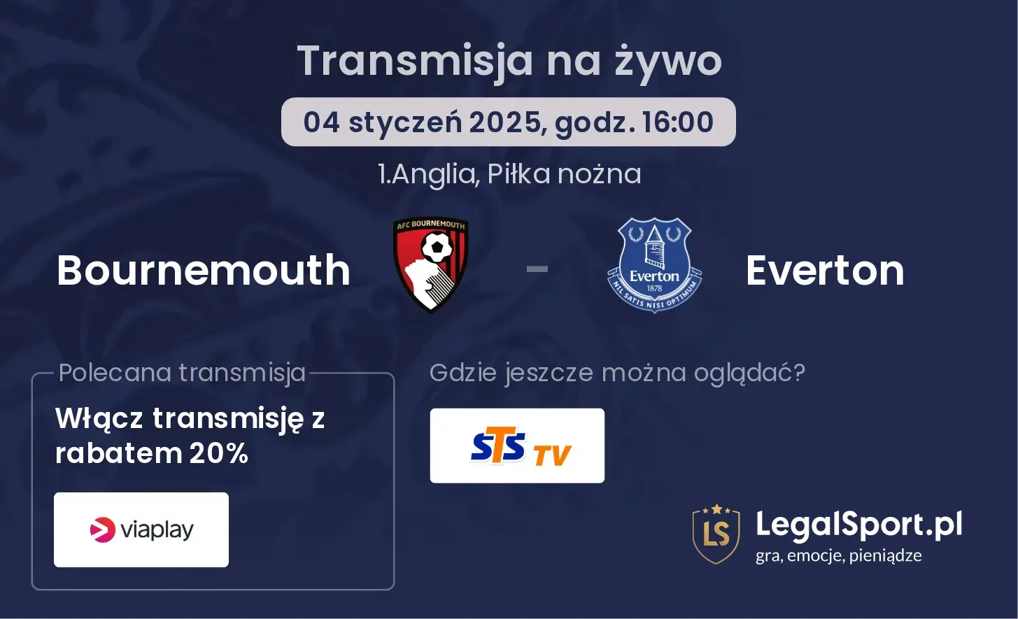 Bournemouth - Everton gdzie oglądać?