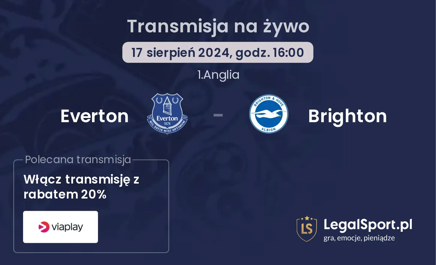 Everton - Brighton transmisja na żywo