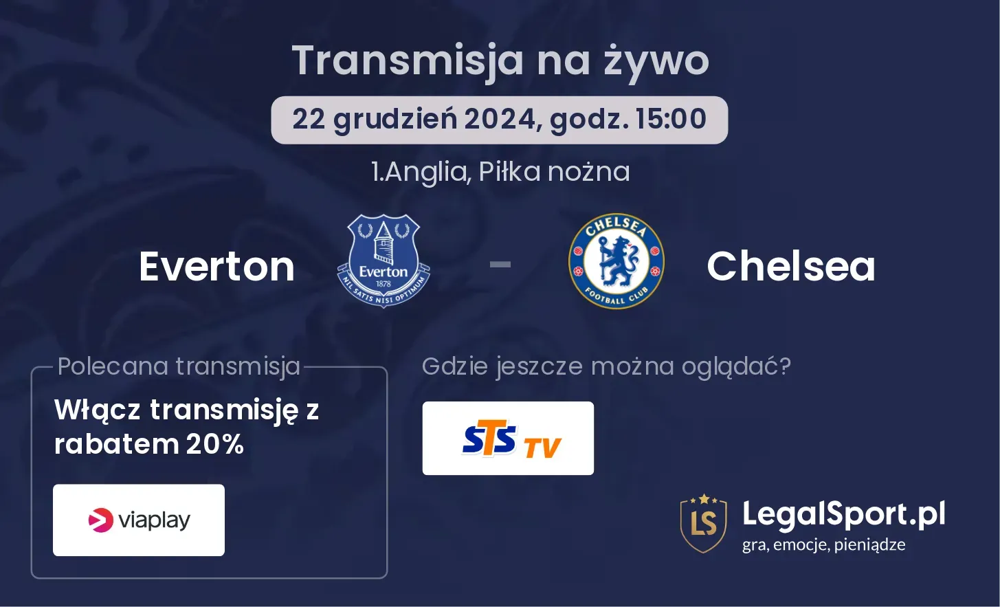 Everton - Chelsea transmisja na żywo