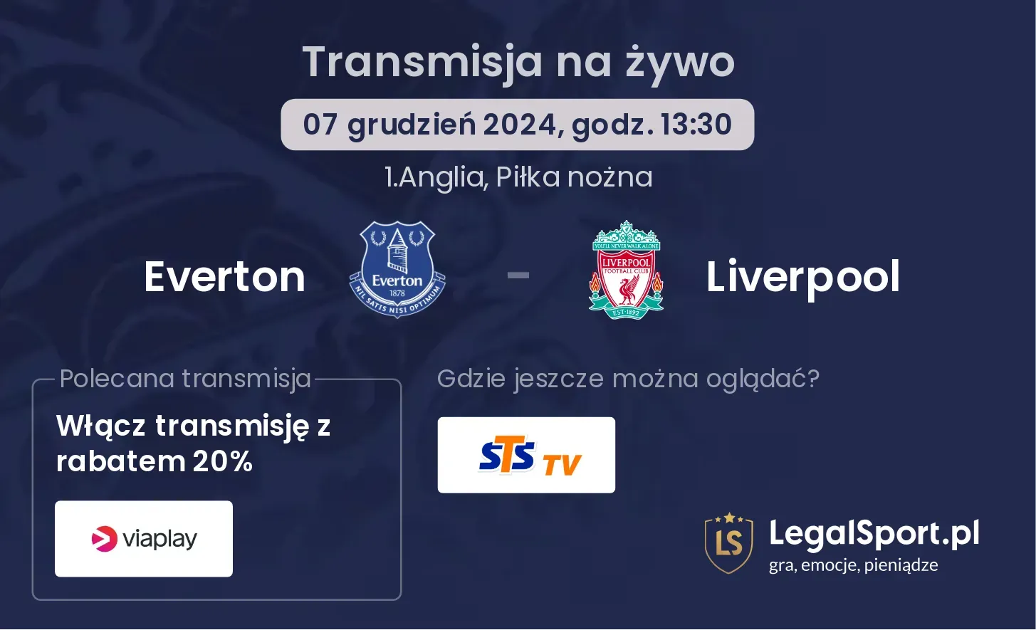 Everton - Liverpool transmisja na żywo