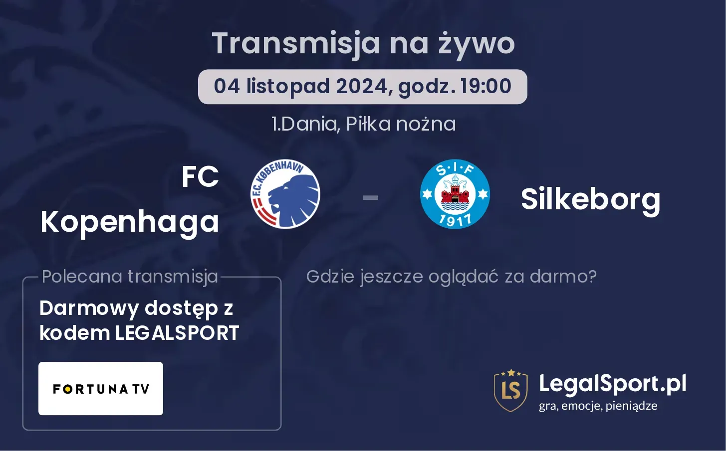 FC Kopenhaga - Silkeborg transmisja na żywo