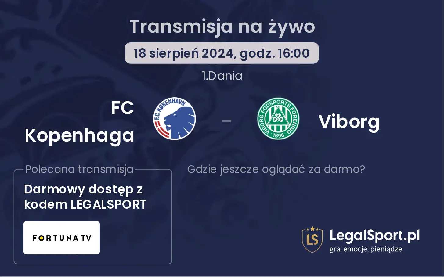 FC Kopenhaga - Viborg transmisja na żywo