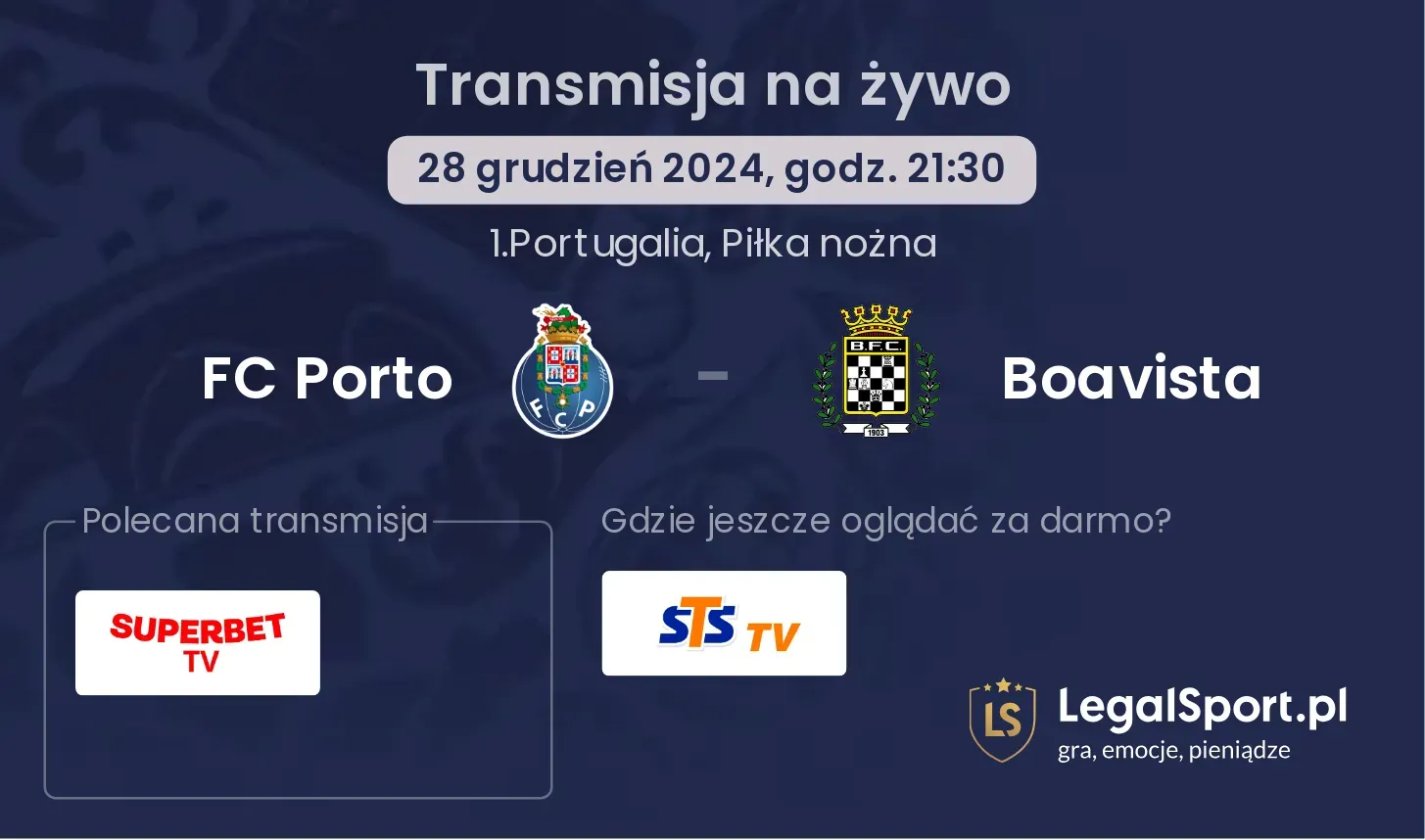 FC Porto - Boavista gdzie oglądać transmisję?