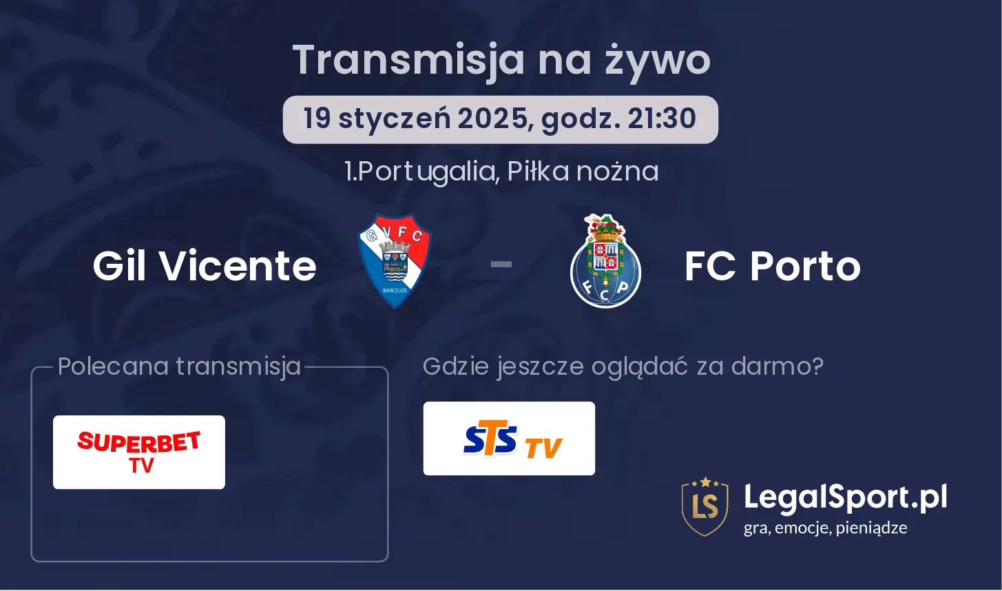 Gil Vicente - FC Porto gdzie oglądać?