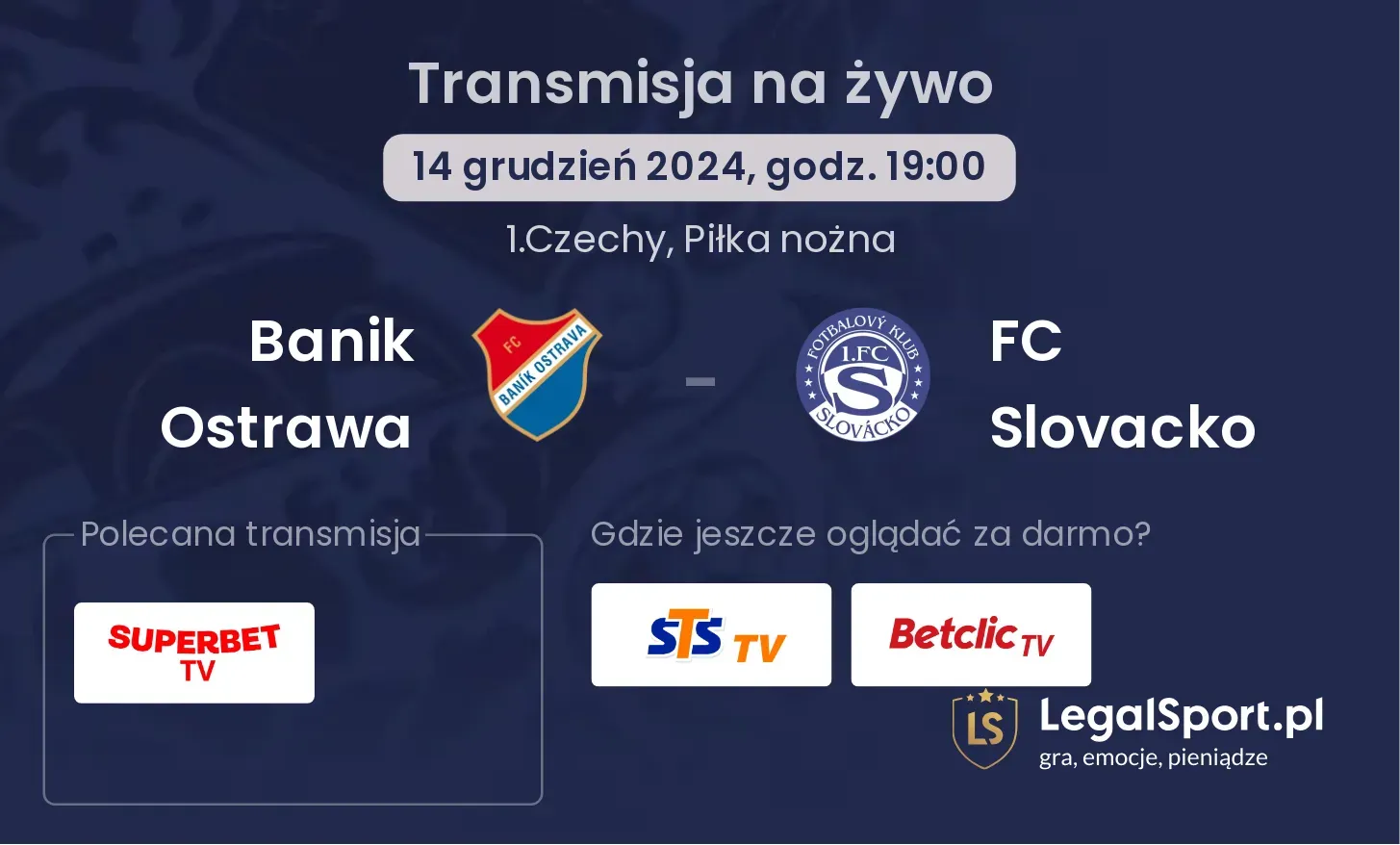 Banik Ostrawa - FC Slovacko gdzie oglądać?